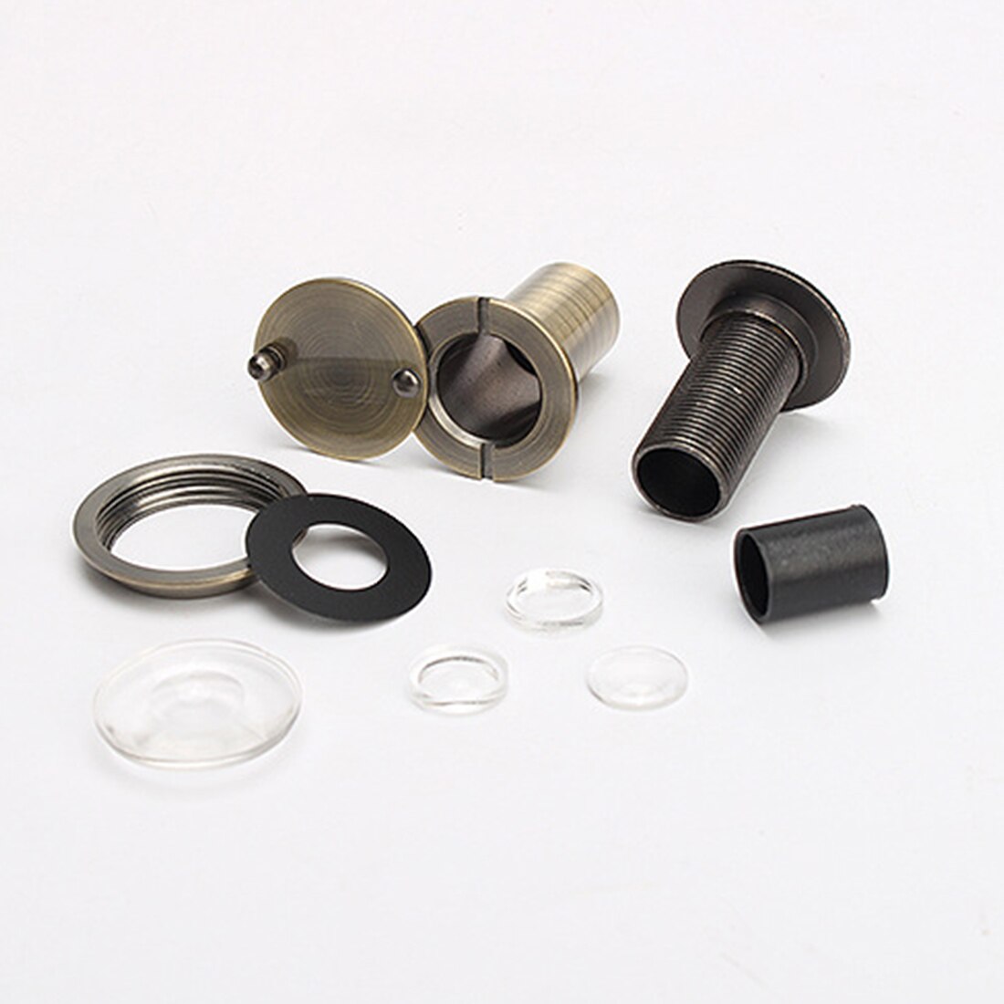 Wide Viewing Angle Peephole 200 Degree Security Door Viewers Hole Hidden Peephole Adjustable Glass Lens Hardware Tools