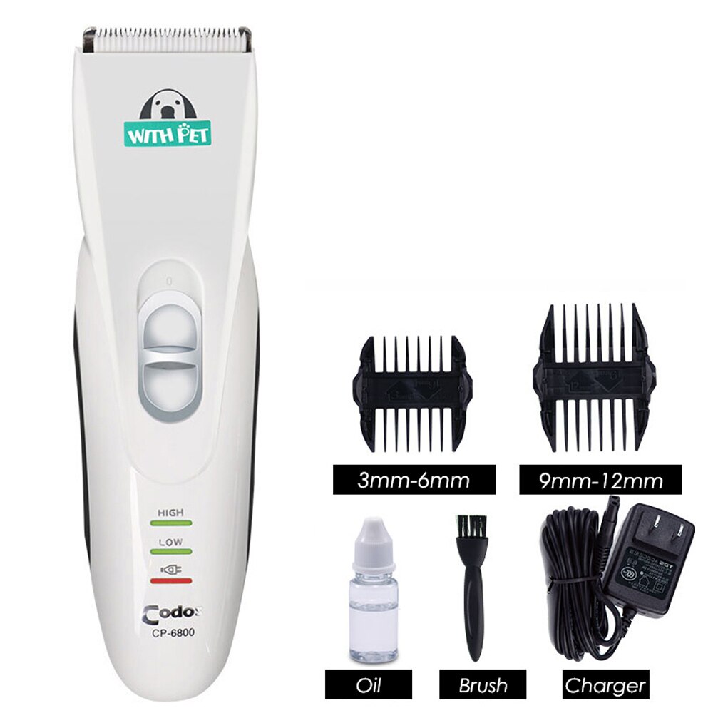 Professionele Codos CP6800 Huisdier Tondeuse Hond Haar Trimmer Voor Katten Honden Elektrische Haar Scheerapparaat Oplaadbare Dog Grooming Clipper: No Box Standard