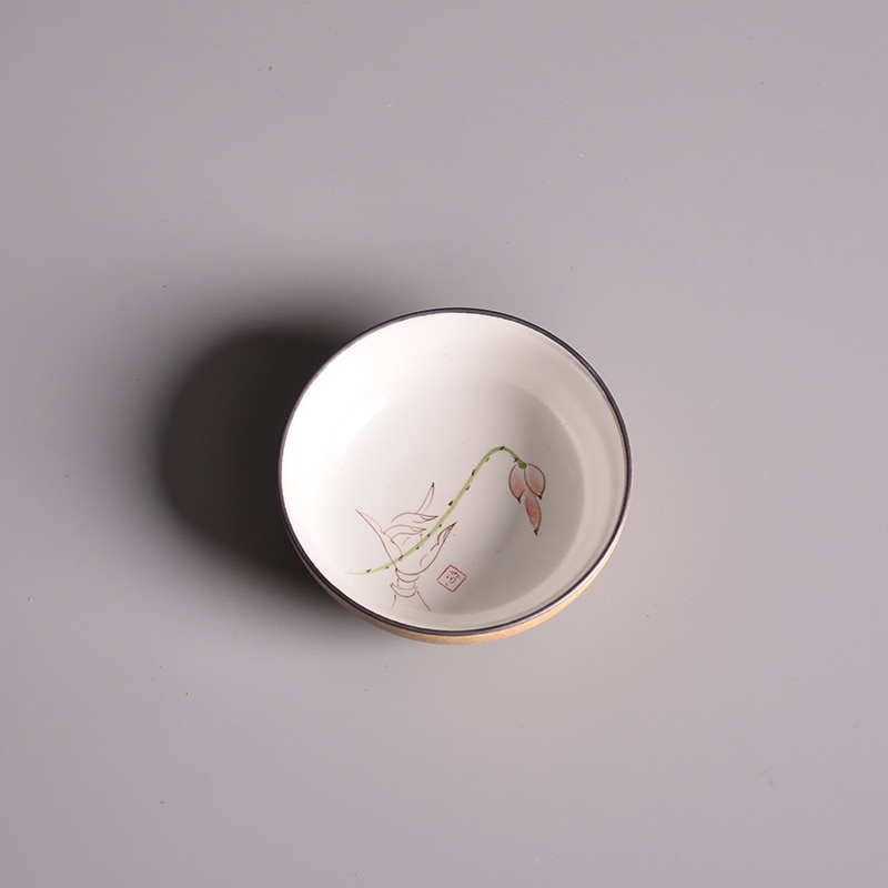 Tangpin keramisk tekopp til puer håndmalte tekopper porselen kinesisk kung fu kopp 45ml
