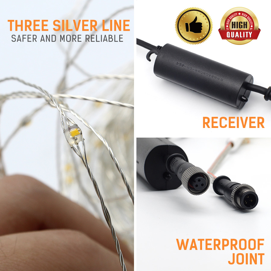 145CM LED Fairy Light Music Control Remote Control Multifunction Led String Light Lamp 6*20LEDS Waterproof Christmas LED