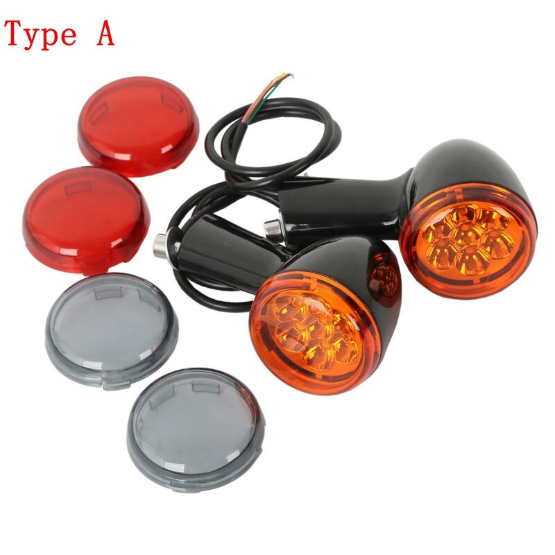 Motorcykel motorcykel bag led blinklys lygte beslag til harley  xl 883 1200 sportster 92- up