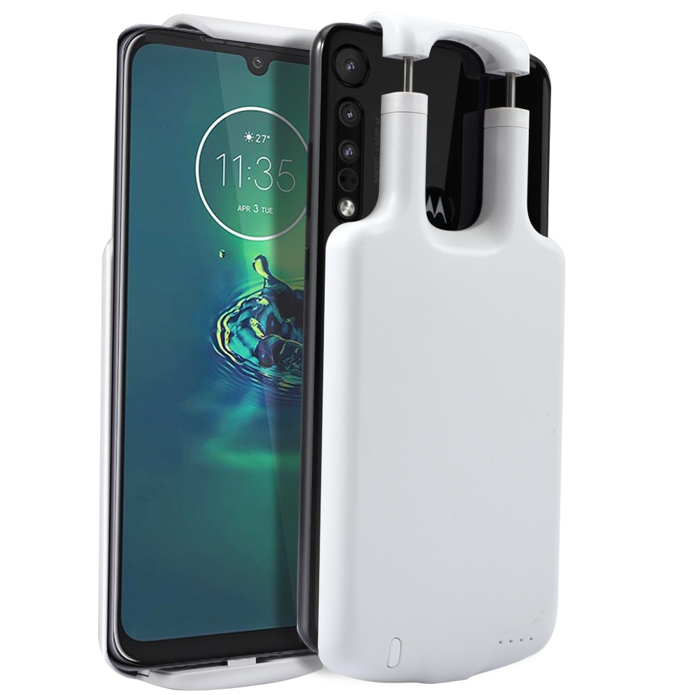 For Motorola Moto G8 Plus Case 5000mAh Extensible Backup PowerBank Battery Charger Case for Moto G8 Plus power case