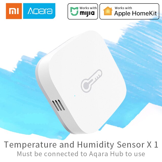 Xiaomi Aqara Temperature Humidity Sensor Environment Air Pressure Sensor Zigbee Wireless Connection Mi Aqara Hub Smart Home: Humidity Sensor X 1