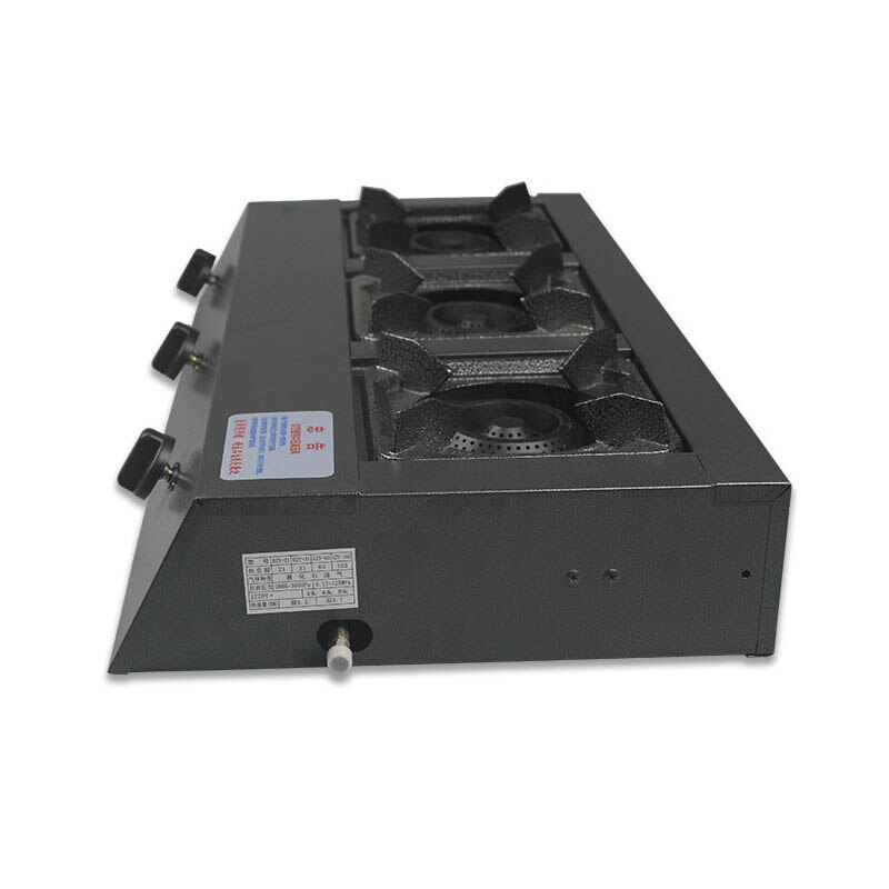 Gas Stove Natural Gas Liquefied Sand Boiler Commercial Stainless Steel Panel 3-hole Gas Stove Clay Pot Stove Desktop LP