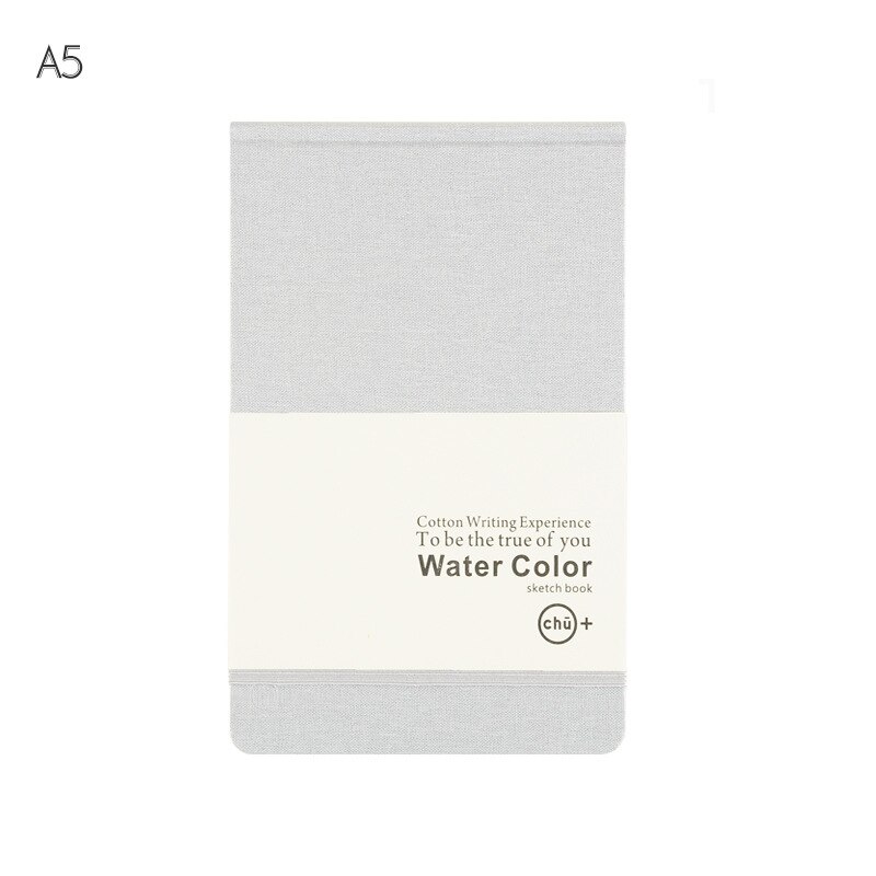 Carnet de croquis A5 pour aquarelle, carnet de notes, peinture, couverture rigide, carnet de voyage, carnet de notes, papeterie, bloc-notes planificateur: Gris clair