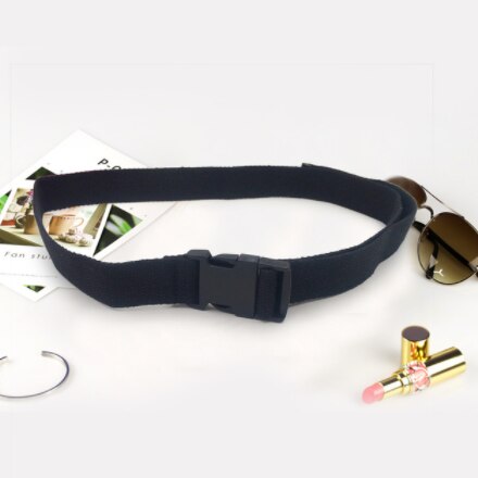 Women Punk Chain Belt Adjustable Single Row Hole Eyelet Waistband with Eyelet Chain Decorative Belts: N142-Black