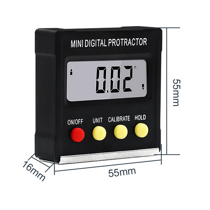 100 Mm Digitale Gradenboog Hoekzoeker Elektronische Level Box 360 Graden Digitale Inclinometer Hoek Meten Met Magneten