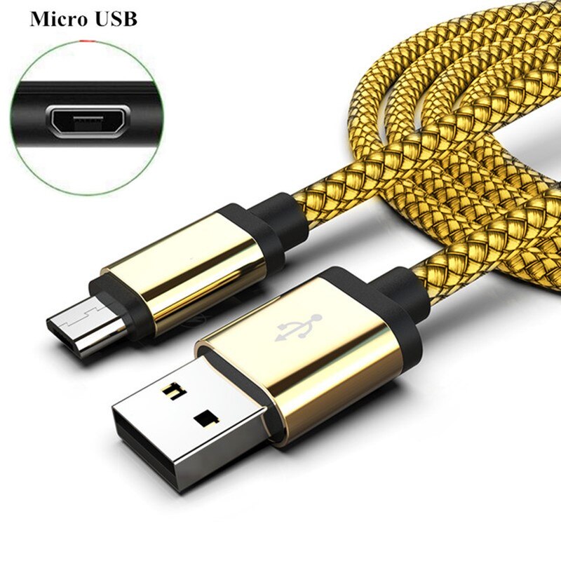 2M Micro USB Cable Fast Charger for Samsung S7 Edge Xiaomi Huawei Android Mobile Phone USB Data Cable Tablet USB Charging Cord