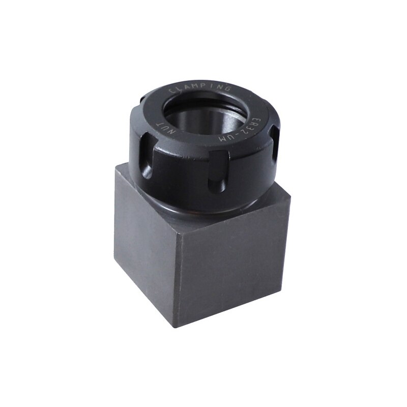 Polygon conversion six/square rod milling machine chuck extension square chuck hard steel hexagonal spring chuck seat frame: Square set