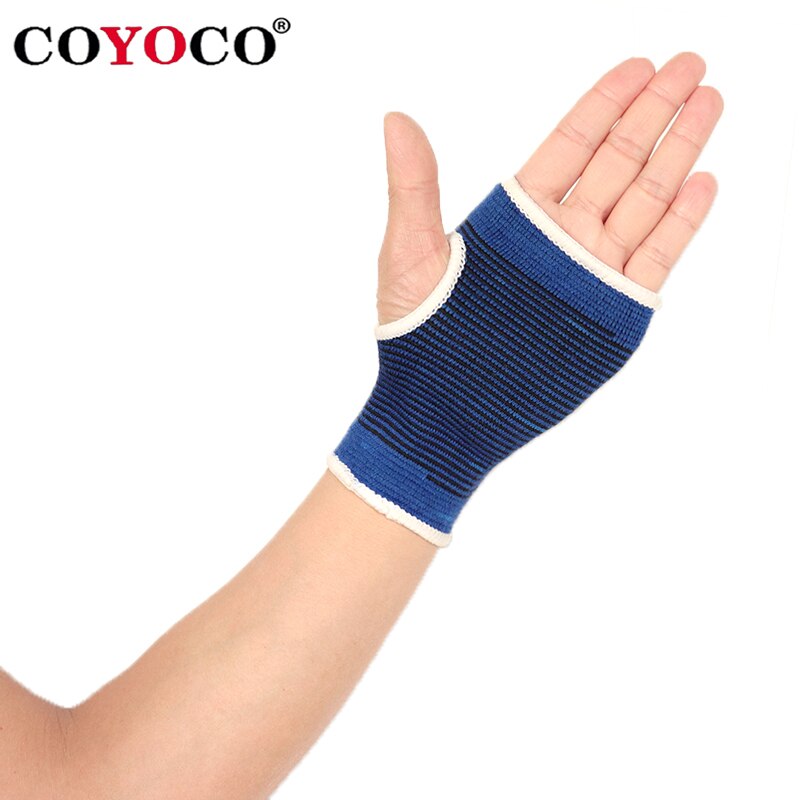 1 pz Palm Support Wristband Knit riscaldamento basket polso proteggi marchio chainoco braccialetti sportivi professionali bracciale da polso blu