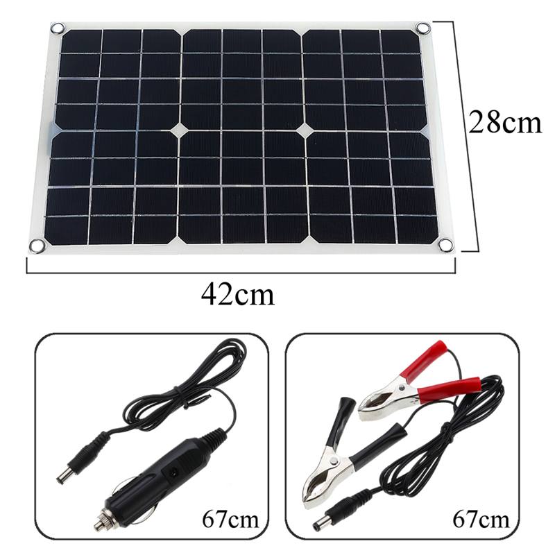 600W/300W Solar Panel fast-charing Monocrystalline Portable Emergency Charging Outdoor Rechargeable Power Waterproof Dual USB