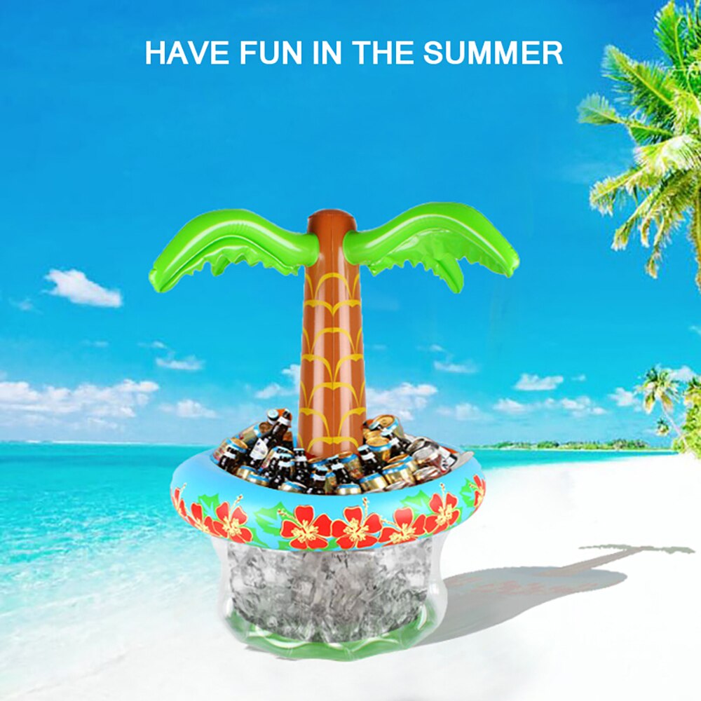 Inflatable Ice Bucket Pool Party Iced Beverage Bucket Small Coconut Tree Cactus Ice Buckets For Swimming Pool