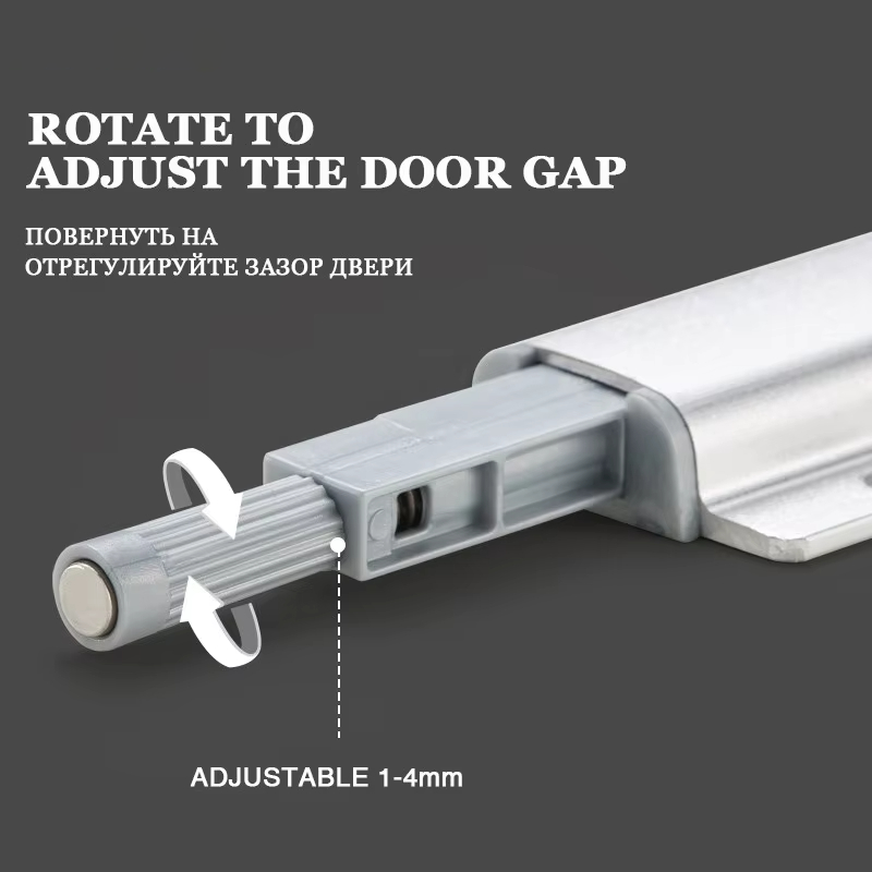 Magnetiske trykklåser til skap, trykk-til-åpne-skapbeslag, trykk-berøringslås, kjøkkendørlåser til møbler