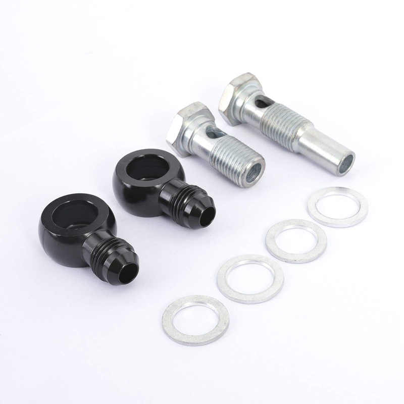 6AN x 1/4NPSM for 4L80E Universal Transmission Oil Cooler 90 Degree Fittings for 1997 to Mid
