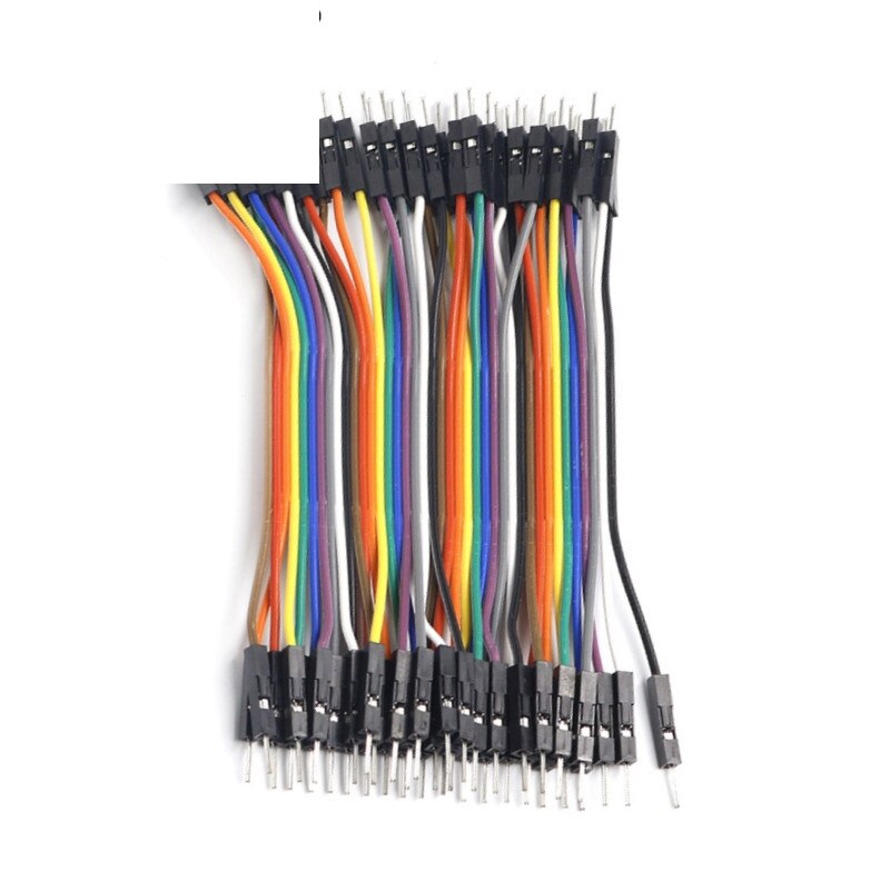 200pcs 10cm 2.54mm 1pin Man op Man jumper wire Dupont kabel voor Arduino