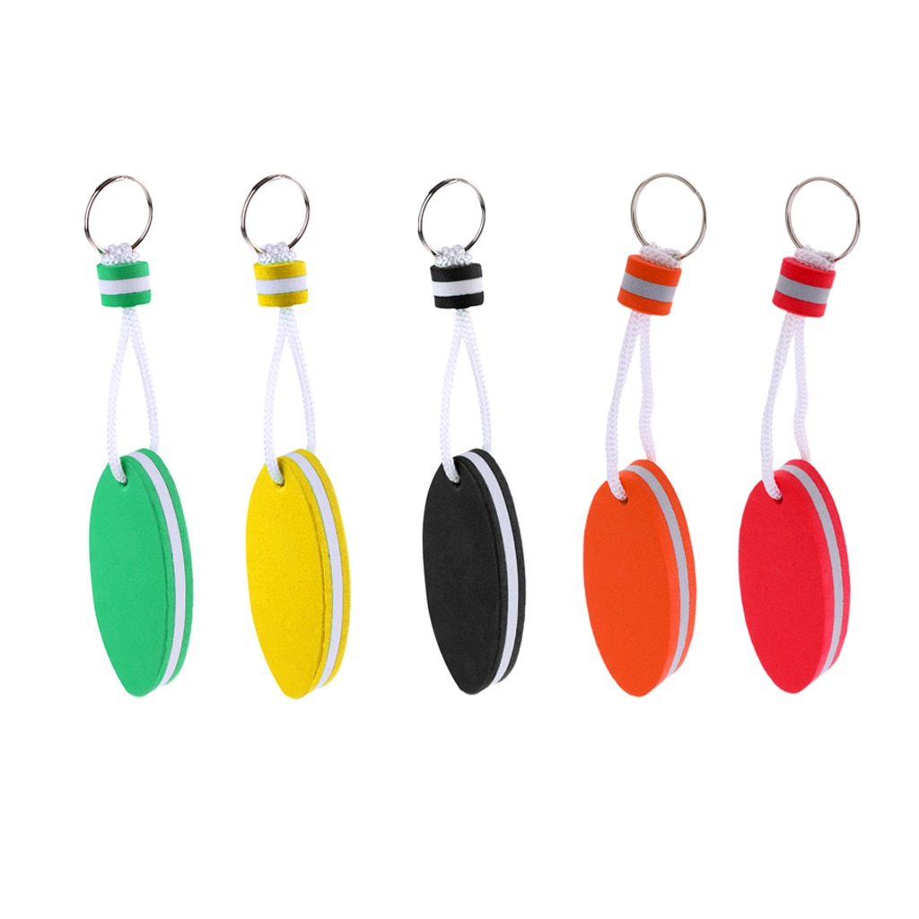 Oval Geformte Eva-schaum Schwimm Schlüssel Ring Stiefel Keychain Kajak Kanu Zubehör Wasser Sport Wildwasser Rafting Kanu Segeln
