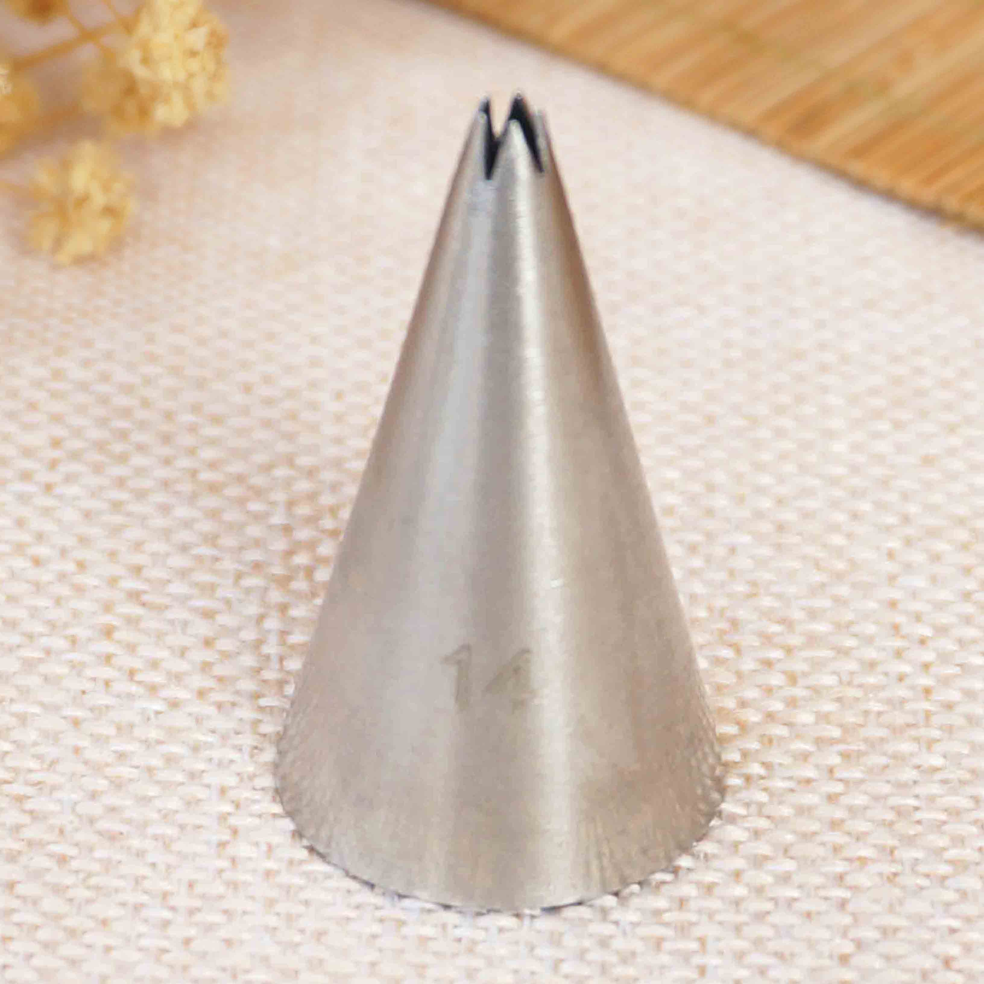 #14 kleine Size Open Ster Icing Nozzle Piping Tip Cake Decorating Tips Royal Icing Pastry Tip Gereedschap Bakvormen Roestvrij staal