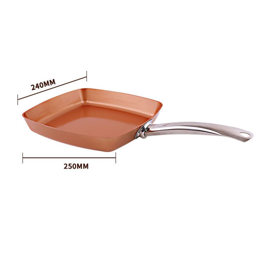 Square Frying Pan Non Stick Kitchen Cookware Safe Healthy Portable for Saute Grill Fry Bake and Broil food Essential FPing