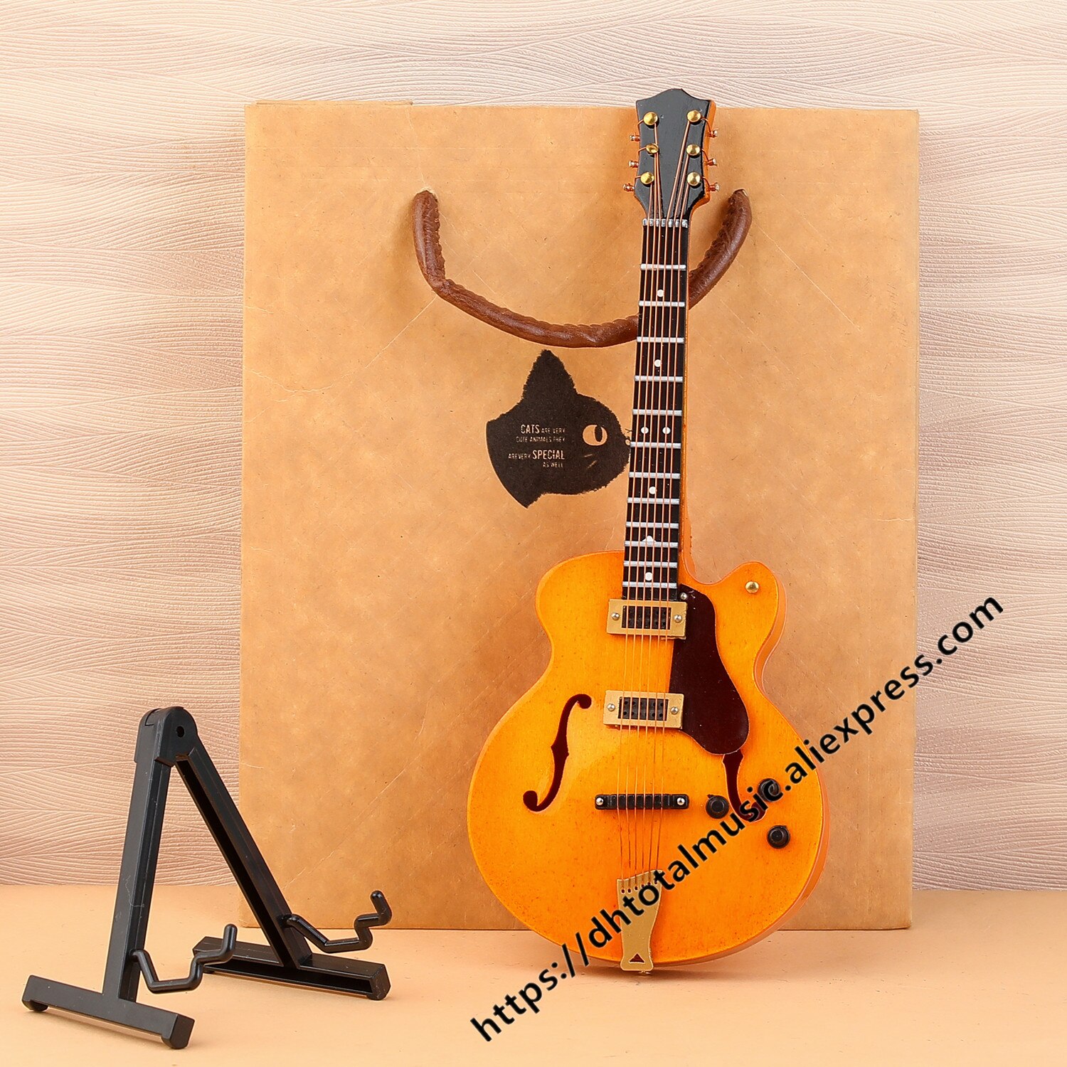 Mini Gitarre Miniatur Modell Elektrische Gitarre Modell Miniatur Holz Mini Musical Instrument Modell Sammlung