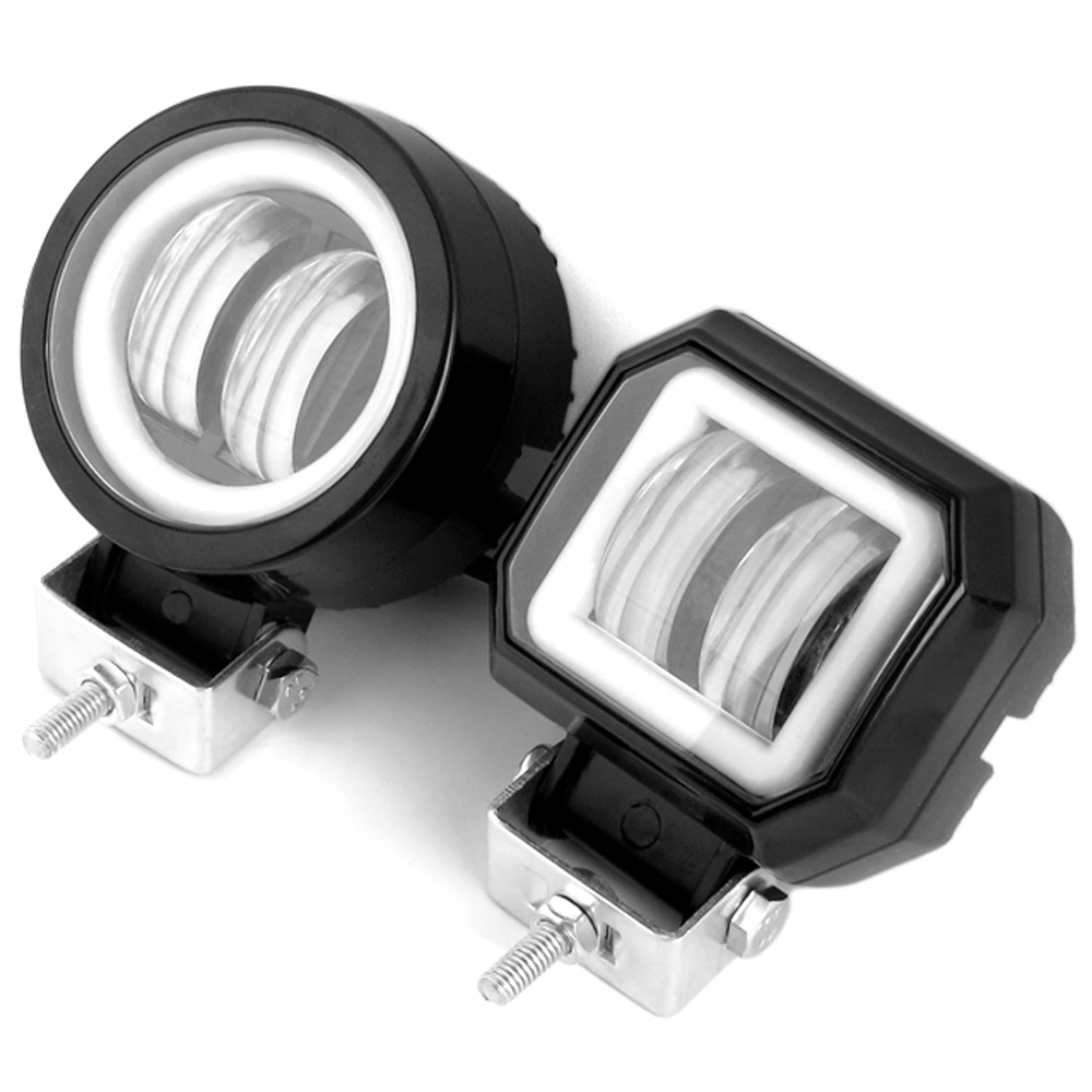 3 Inch Angel Eyes Led Work Light 12V 24V For Car DRL Halo 4x4 Offroad Motorcycle Bicycle ATV SUV Truck Working Driving Lights