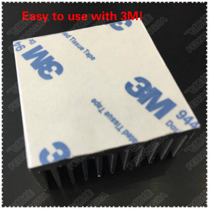 ) 2 stks 40x40x20mm Aluminium Koellichaam IC Heatsink Cooling Fin Voor CPU LED Power Actieve component
