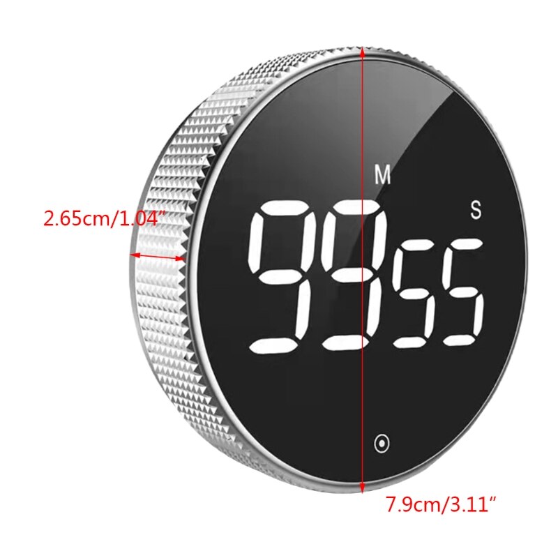 3-Level Volume Quiet Egg Timer for Children and The Elderly Loud Alarm Magnetism Quiet Egg Timer for Children and Elderl