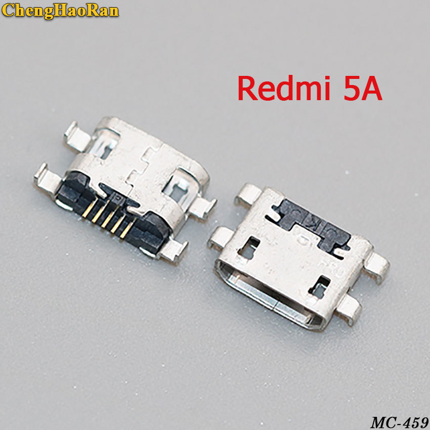 ChengHaoRan 5PCS 10PCS 5pin micro usb jack connector charging port socket female for xiaomi redmi 4A 4X 5 5A 5PLUS 6 6A 6PRO S2