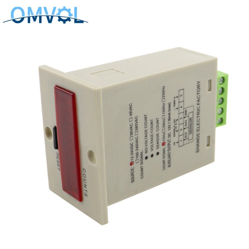 1-999999 digital counter meter 6 digits 5 terminals