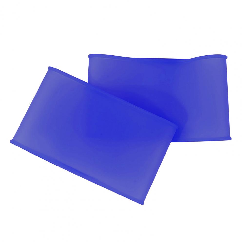 Fußball Schienbeinschutz Gurt Silikon Bein Band Legging Schienbeinschutz Riemen Knöchelschutz Fußball Elastische Silikon Schienbeinschoner: L / Blau