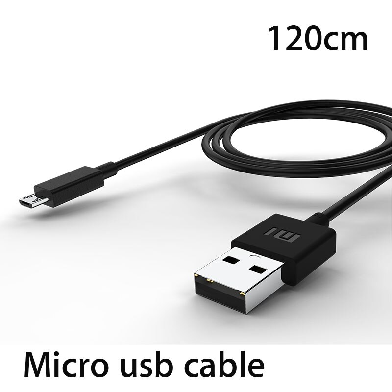 1.2m original xiaomi type c cable miicro usb for xiaomi black shark 2 3 mi 10 9t pocophone F2 mix 3 fast charge charger cable: Black Micro usb