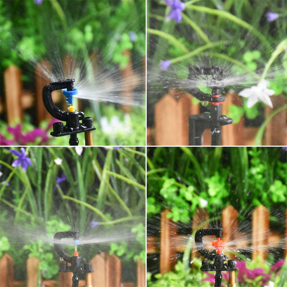 Hanobo Mikrosprüher-Set – 150 Stück, 90°/180°/360° Streuung – Für Gartenbewässerung, Rasen, Pflanzen & Automatische Systeme