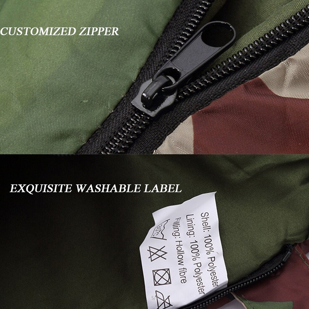 Outdoor Sleeping Bag Mountaineering Camping Sleeping Bag With Hat Air Cotton Sleeping Bag