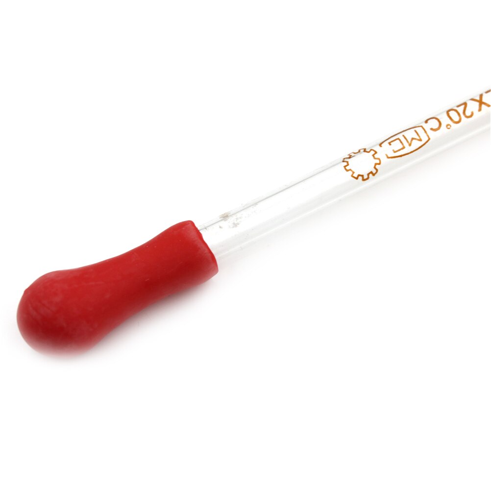 Pipette de chimie 0.5ml/2ml/3ml, tête en caoutchouc rouge transparente, verre pour laboratoire avec ligne d'échelle, 1 pièce