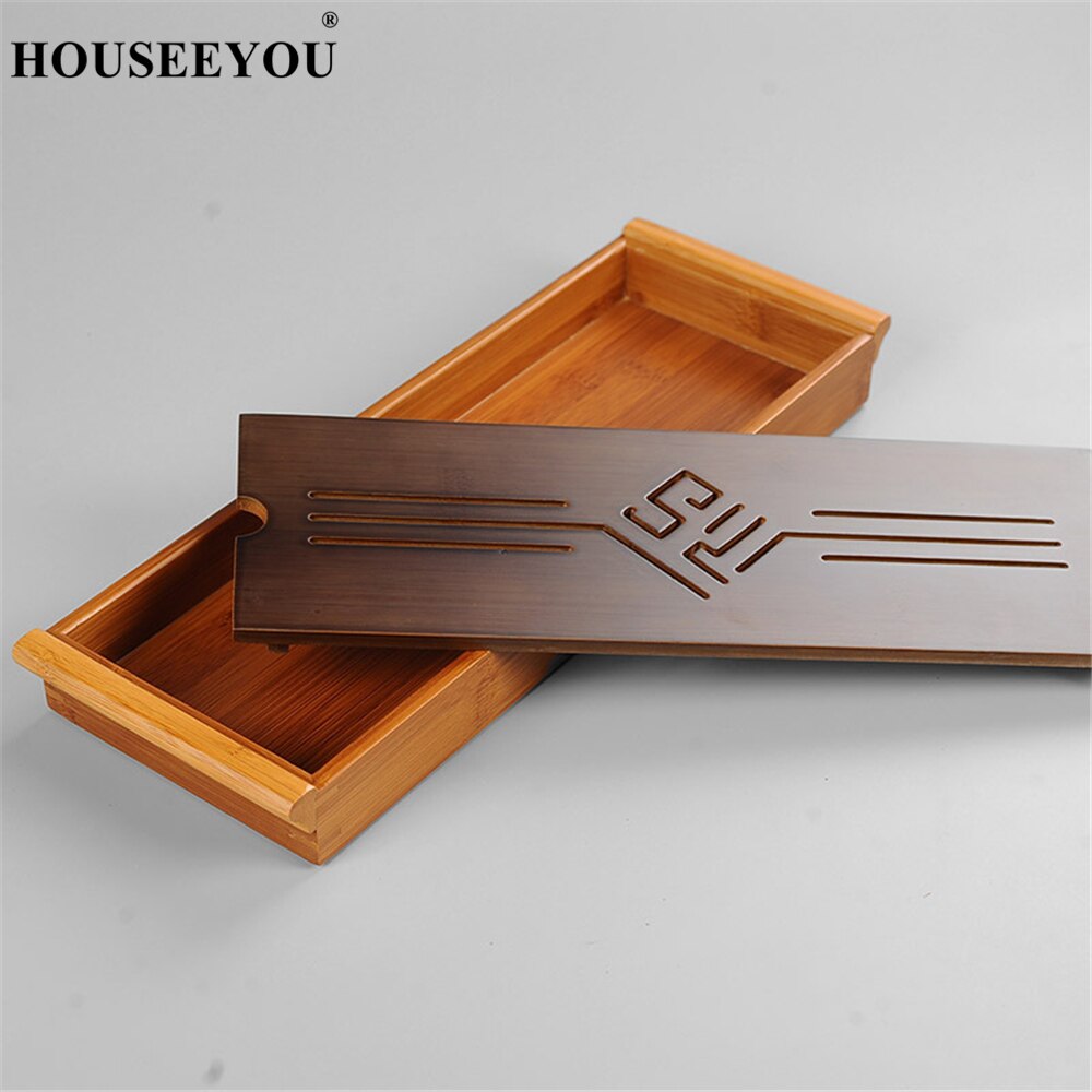 Bandejas de té de bambú de estilo chino, plato de taza, bandeja de servicio tradicional, accesorios de cocina para el hogar, Kung Fu