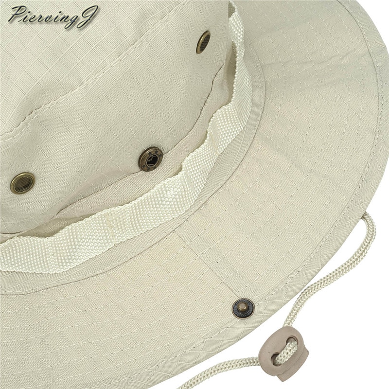 Sombrero para el sol, panamá, con solapa, transpirable, boonie multicam, estilo nepalí, camuflado, para pesca al aire libre, ala ancha, con cordón.