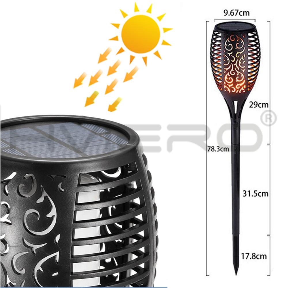 LED Solar Flame Light Lamp Flickering Waterproof Garden Led Decoration Landscape Lawn Lamp Path Lighting Torch Outdoor Spotlight