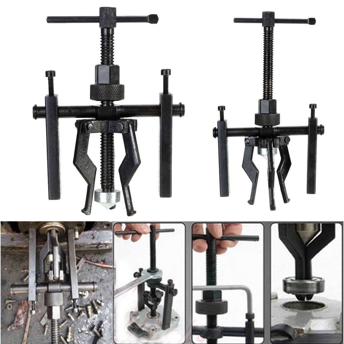 Heavy 3 Jaw Pilots Inner Bearing Puller For 12~38mm bearings