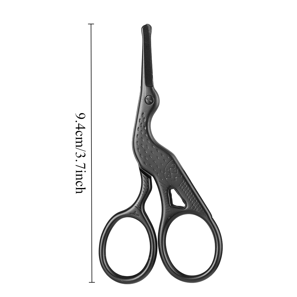 Facial Hair Scissors Rounded Stainless Steel Mustache Nose Hair Beard Eyebrows Eyelashes Trimming Clippers