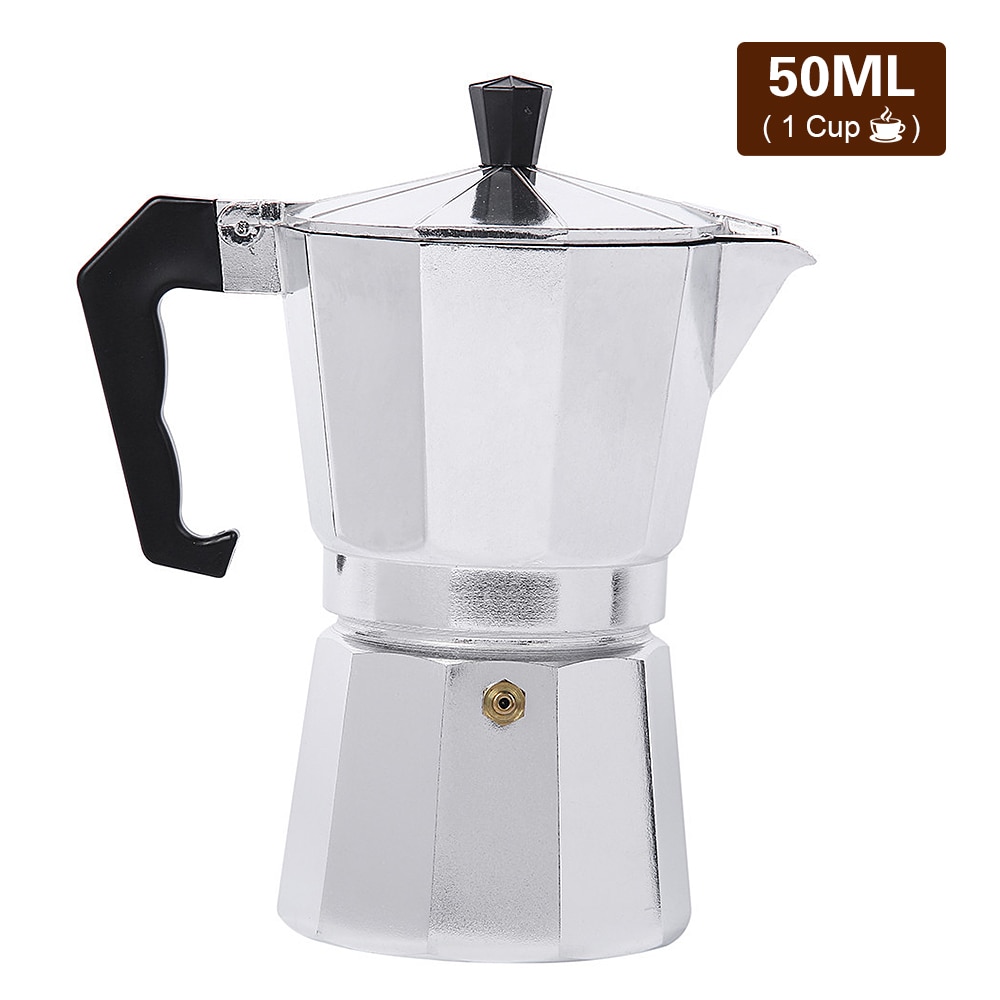 Cafetière percolateur en Aluminium de , pour l'extérieur, le bureau, le Camping, eau de lait, 50/150/300/450/600ML