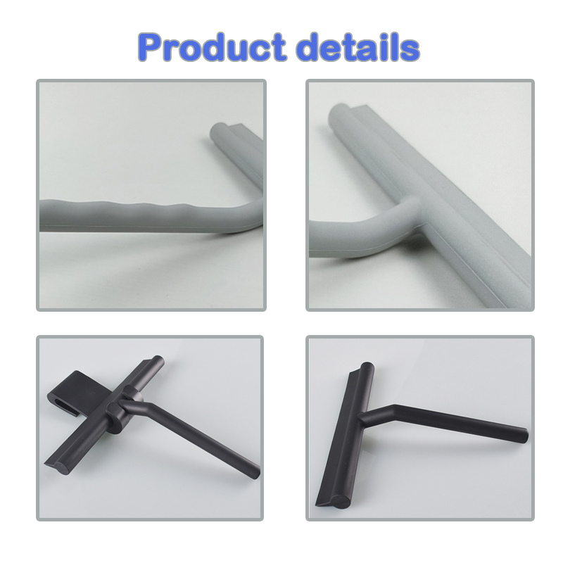 Bathroom Shower Squeegee Household Glass Wiper Window Mirror Silicone Scraper Shower Doors Hanging Squeegee Holder Cleaning Tool