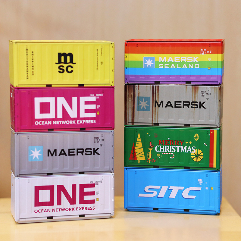 Container Mini Iron Box Small Container Model Storage Box Desktop Ornament Storage Rack Multi-Functional Metal Box