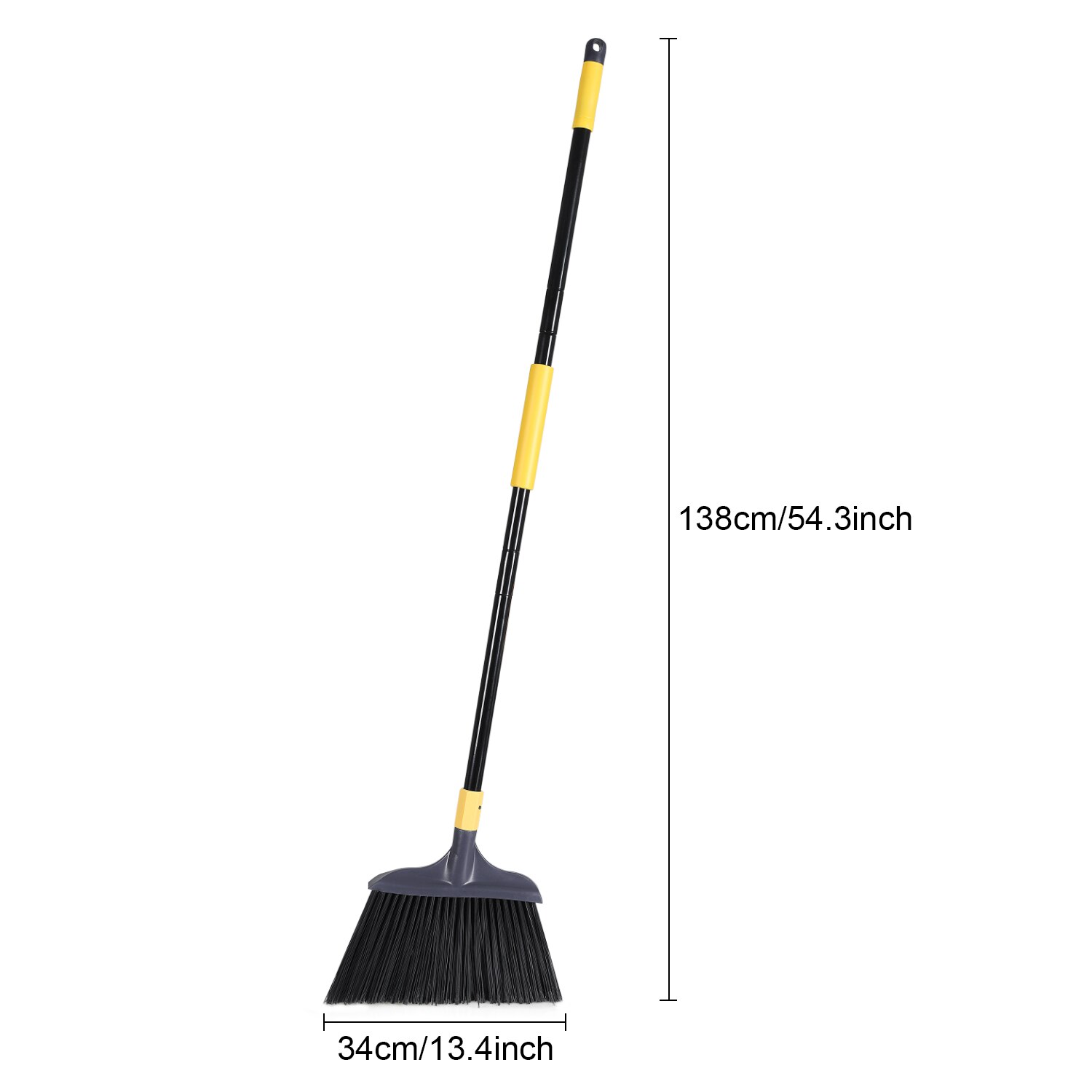 Yocada Heavy-Duty Broom Outdoor for Courtyard Garage Lobby Mall Market Floor Kitchen Room Office Pet Hair Rubbish Cleaning: Default Title