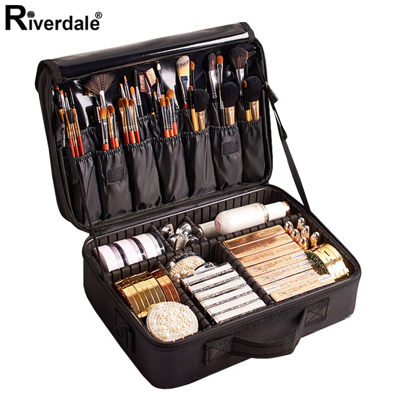 Brand Makeup Case Female Suitcase Organizer For Cosmetics Large Travel Women Make Up Bag Storage Bolso Muje