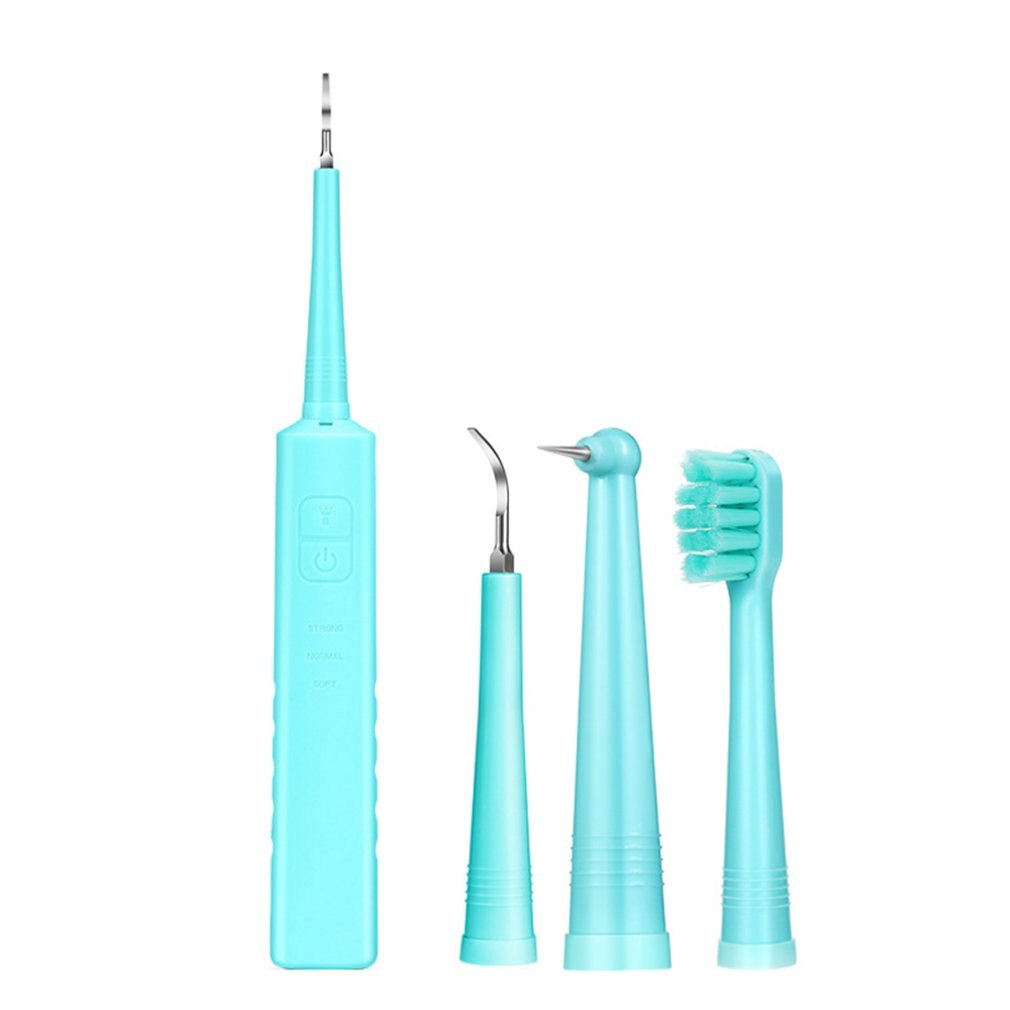 Three In One Electric Toothbrush High Frequency Vibration Dupont Soft Bristles Protect Gums Adjustable Tension In Gear 1 Pcs: Green