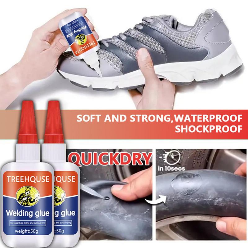 Metal Glue Heavy Duty Waterproof 50ML Metal Welding Glue With Nozzle Applicator Instant Bond Weld Metal Repair Glue Quick Drying
