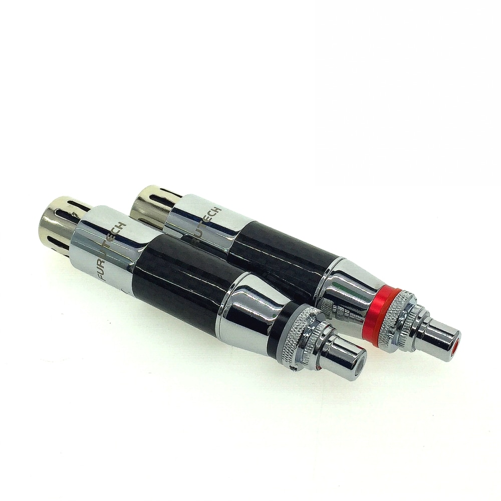 FURUTECH CF-601M y CF-602F adaptador de enchufe de Cable equilibrado rodio XLR macho hembra a conector hembra RCA