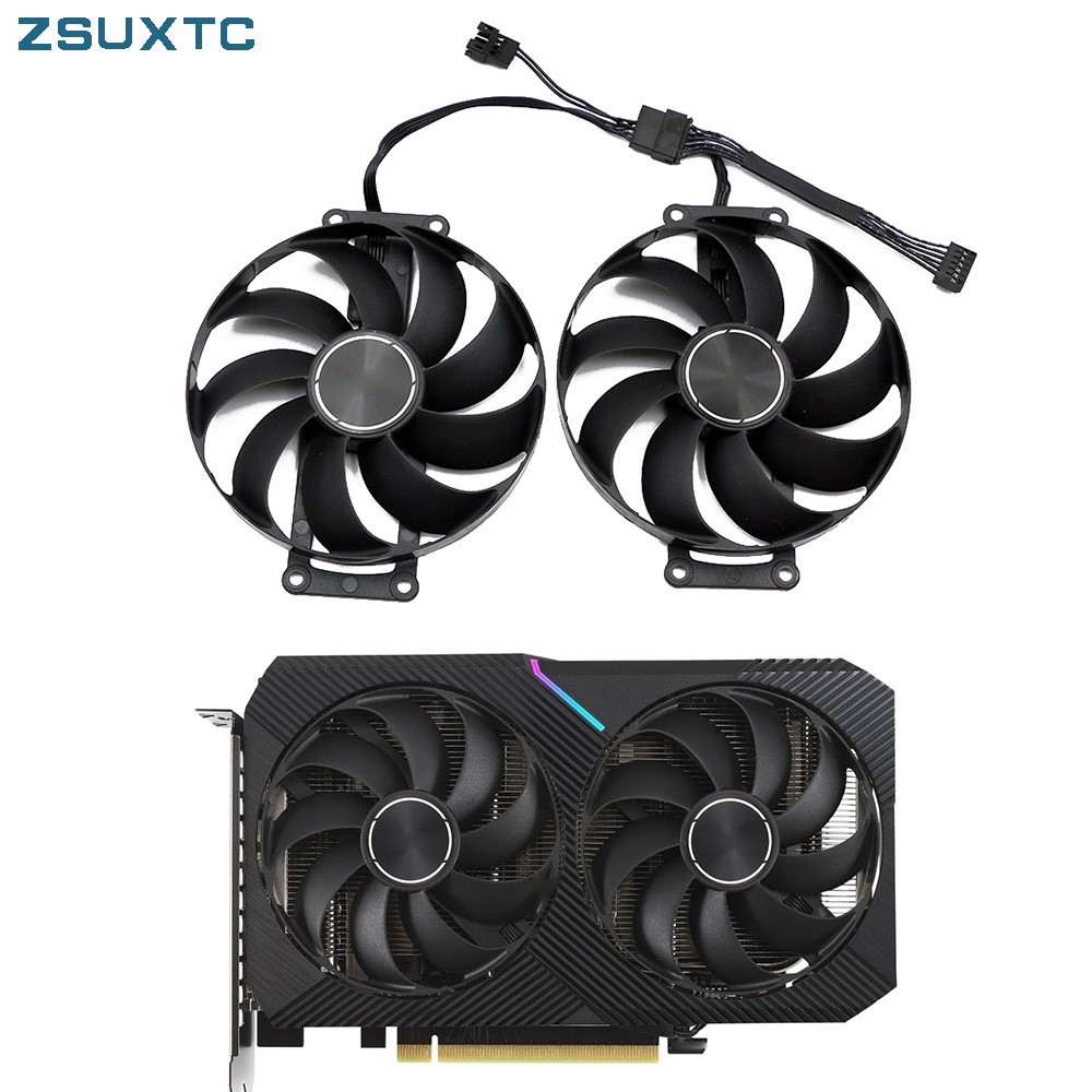 87mm t129215su 12v 0.5a 6- pins dual rtx 3060 3060 ti grafikkortkølerblæsere til asus geforce rtx 3060ti v2 mini dual oc blæser