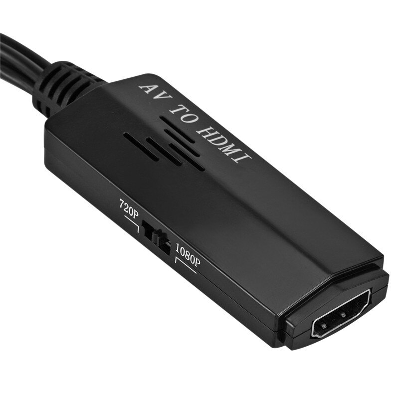 Av naar hdmi adapter converter met usb oplaadkabel cvbs video 1080p composiet video o kabel voor pc/laptop/