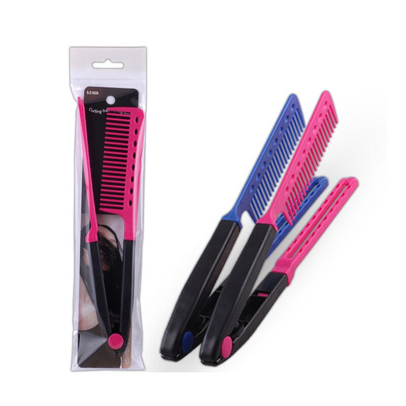 Beard Straightener Multifunctional Electric Hair Comb Brush Beard Straightener Hair Straighten Beard Comb Quick Hair Style Tool: Random Color / US