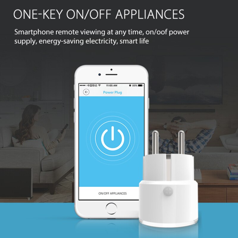 16A/10A Wifi Smart Plug EU Adapter Wireless Remote Voice Control Power Energy Monitor Outlet Timer Socket For Alexa Google Home